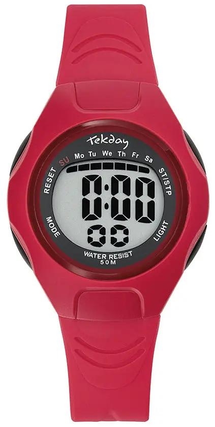 TEKDAY 654663 Red Rubber Strap