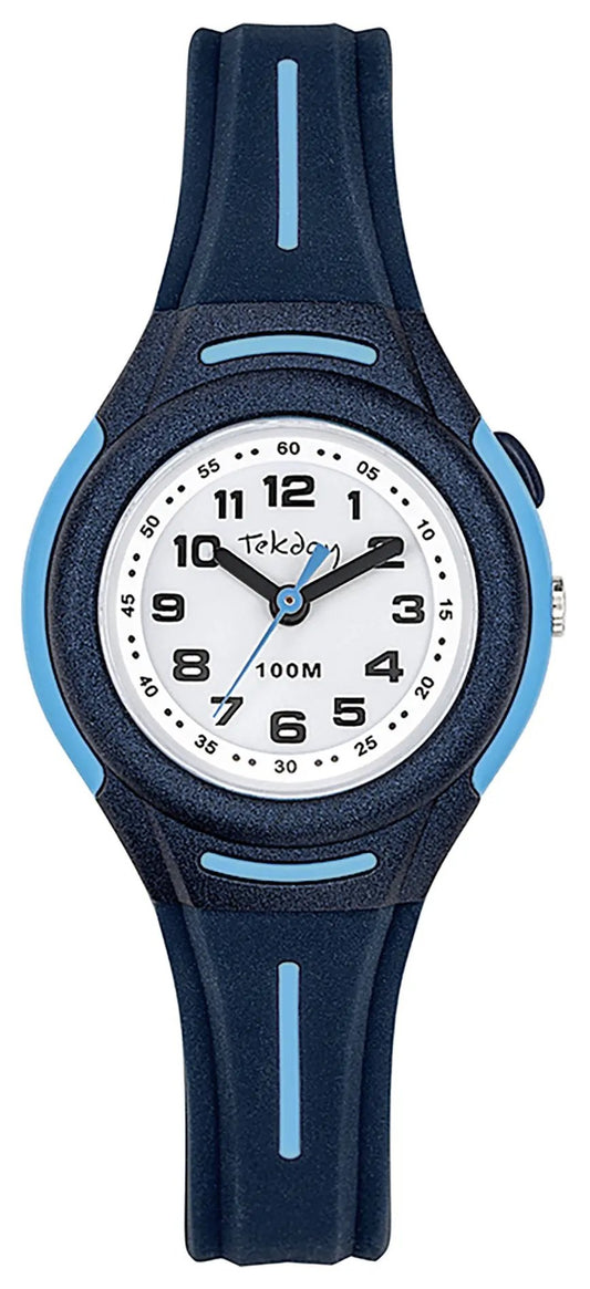 TEKDAY 654673 Blue Rubber Strap