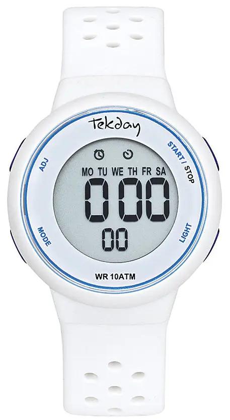 TEKDAY 654685 White Rubber Strap