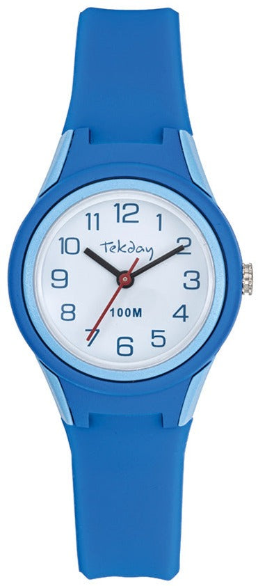 TEKDAY 654704 Light Blue Rubber Strap