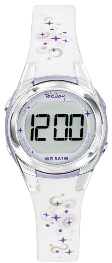 TEKDAY 654739 Kids White Plastic Strap