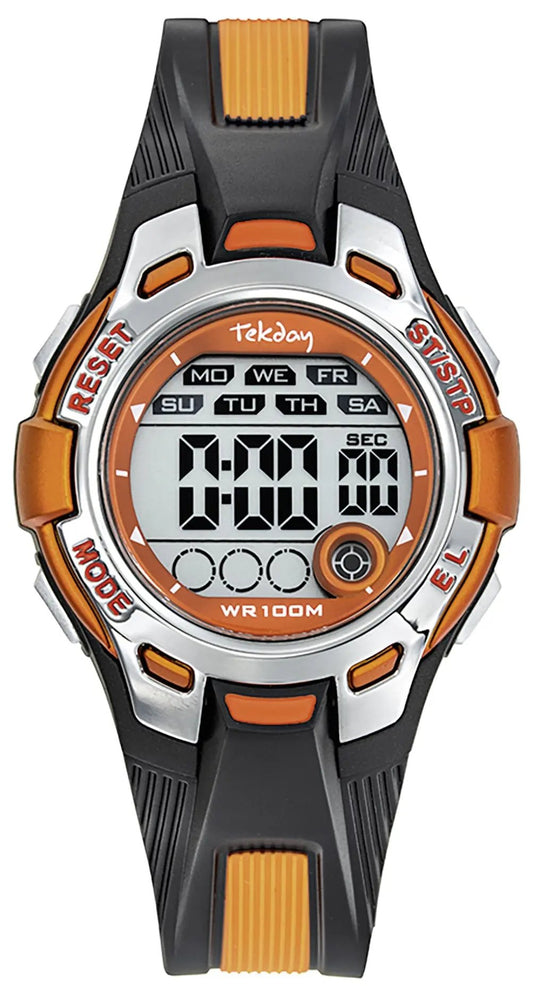 TEKDAY 654752 Chronograph Two Tone Rubber Strap
