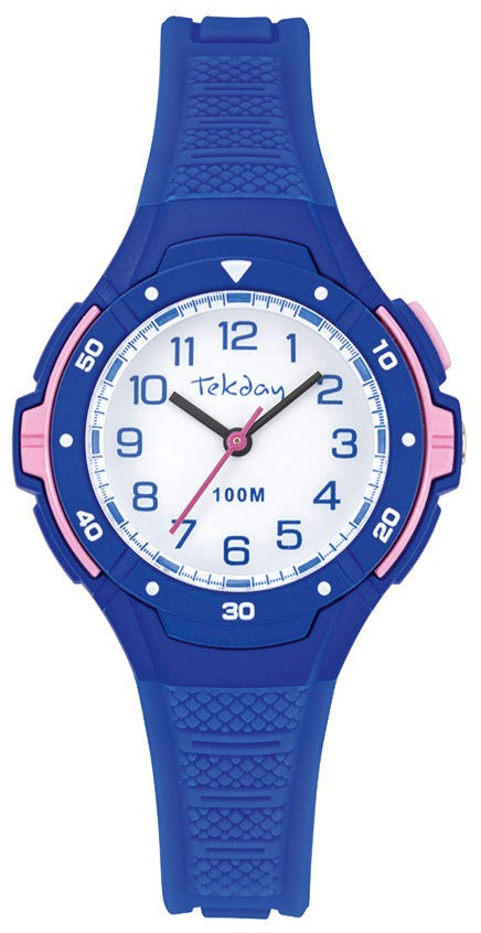 TEKDAY 654755 Blue Rubber Strap