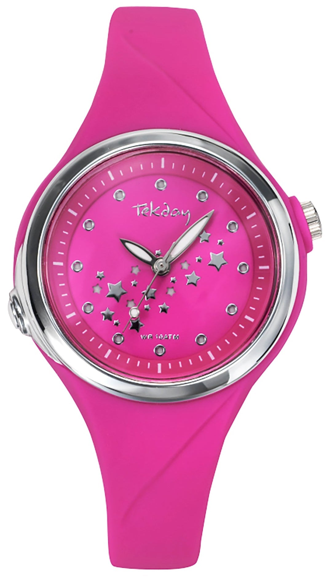 TEKDAY 654759 Kids Fushia Plastic Strap Tekday