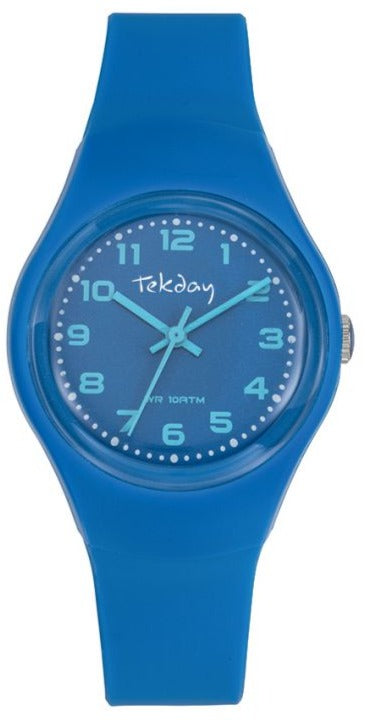 TEKDAY 654765 Kids Blue Rubber Strap