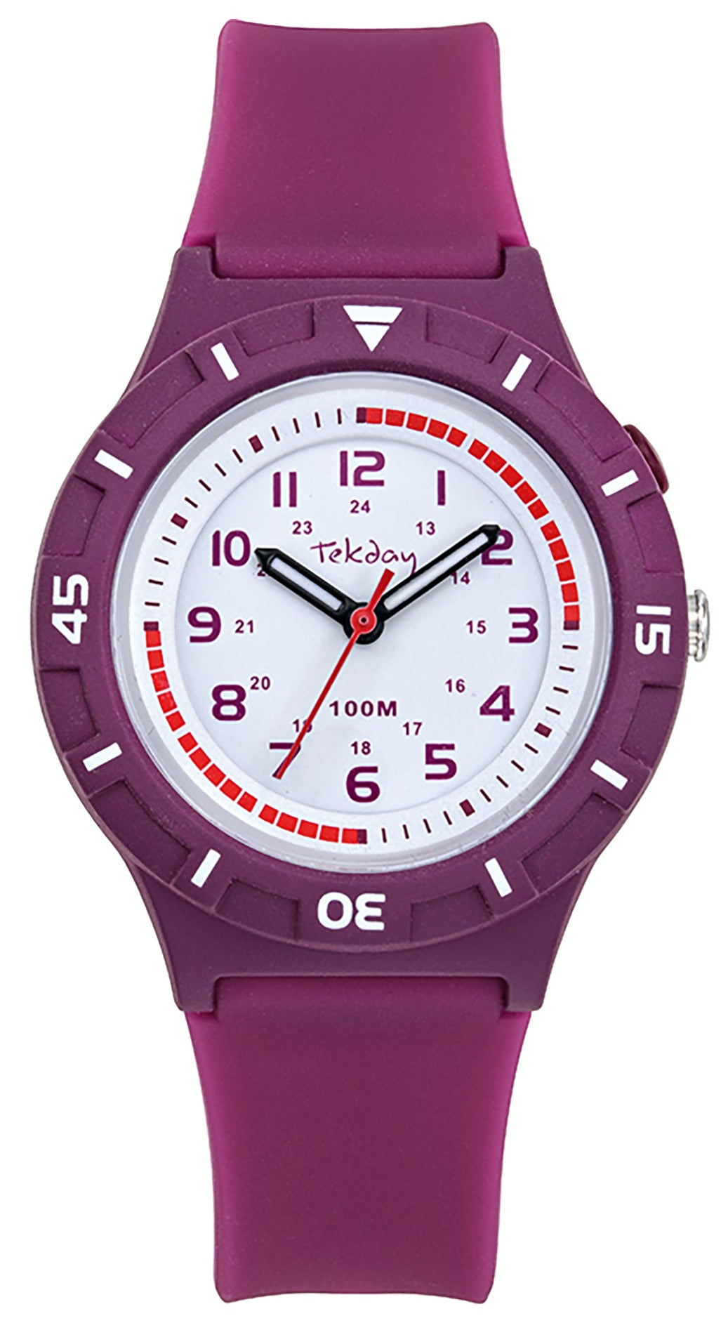 TEKDAY 654772 Purple Plastic Strap Tekday