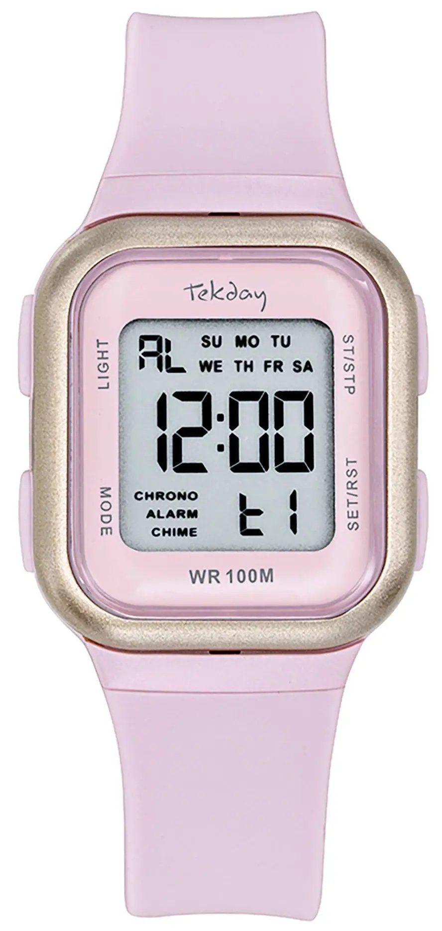 TEKDAY 654883 Digital Pink Silicone Strap
