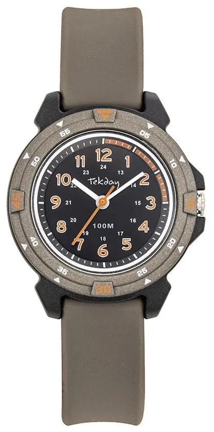 TEKDAY 654886 Brown Silicone Strap