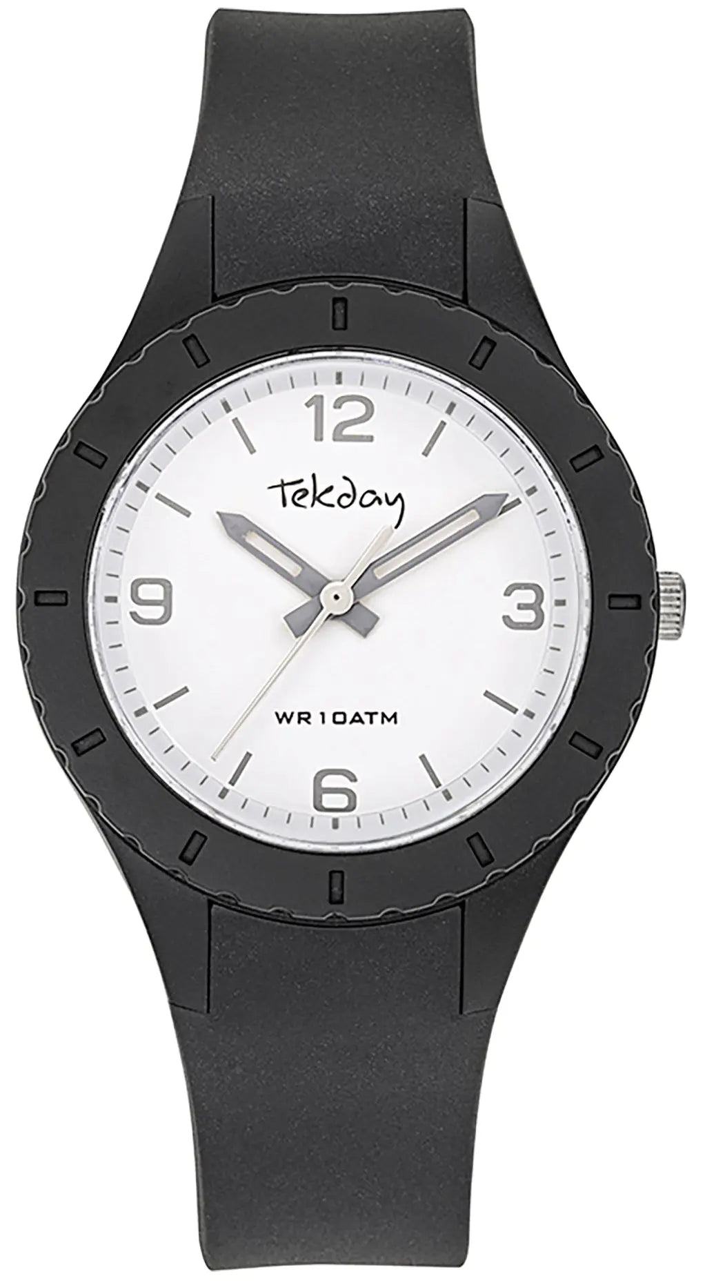 TEKDAY 654895 Black Silicone Strap