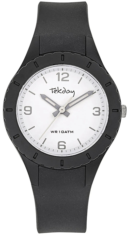 TEKDAY 654895 Black Silicone Strap