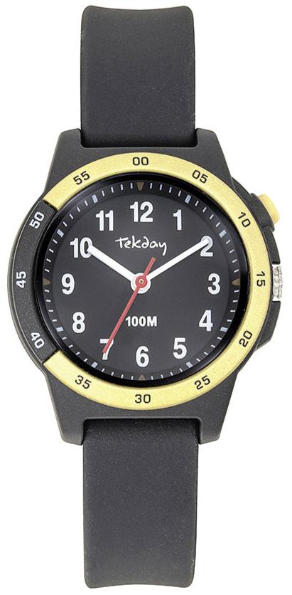 TEKDAY 654913 Black Rubber Strap