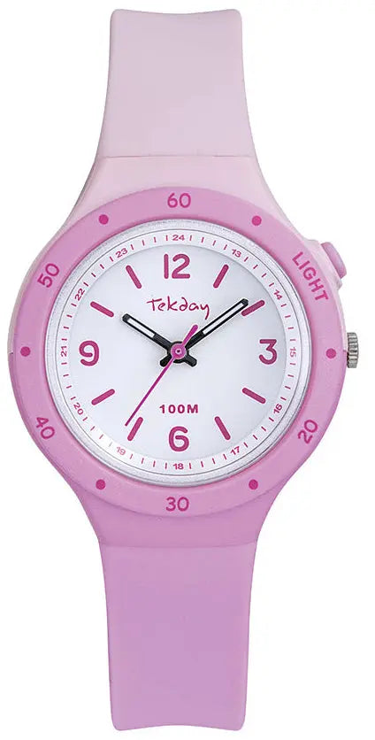 TEKDAY 654973 Pink Silicon Strap