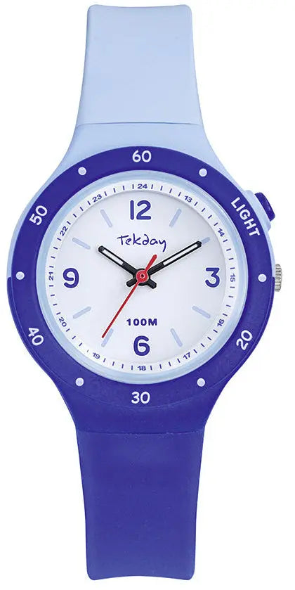 TEKDAY 654974 Blue Silicon Strap