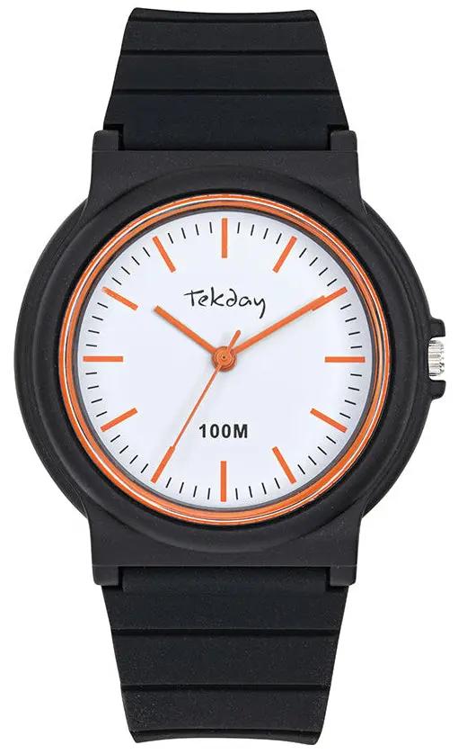 TEKDAY 655992 Black Rubber Strap