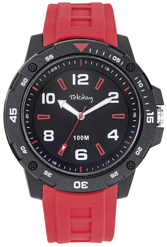 TEKDAY 656226 Red Rubber Strap