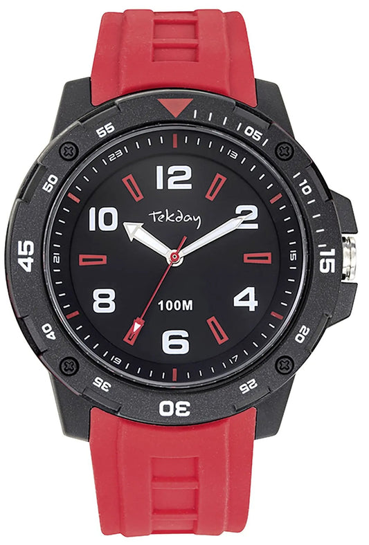 TEKDAY 656226 Red Rubber Strap