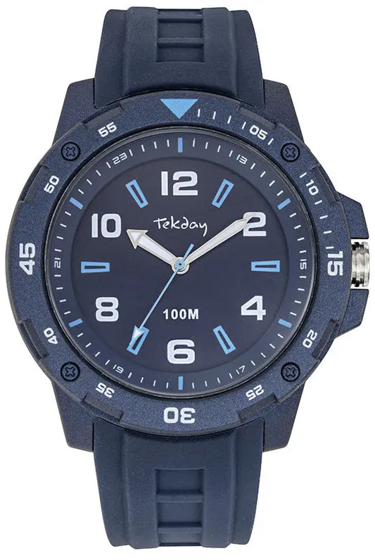 TEKDAY 656228 Blue Rubber Strap