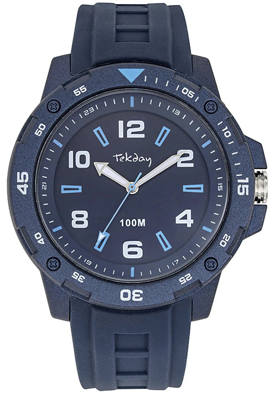 TEKDAY 656228 Blue Rubber Strap