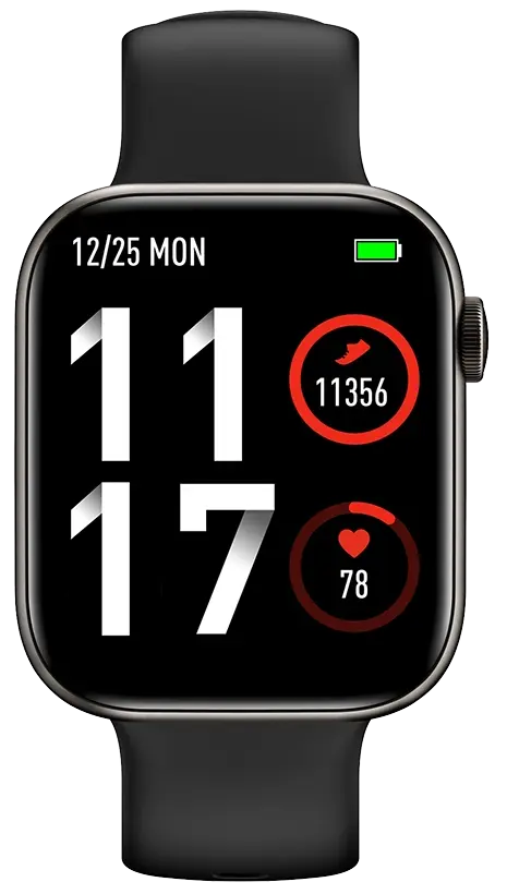 TEKDAY 656500 Smartwatch Black Silicone Strap