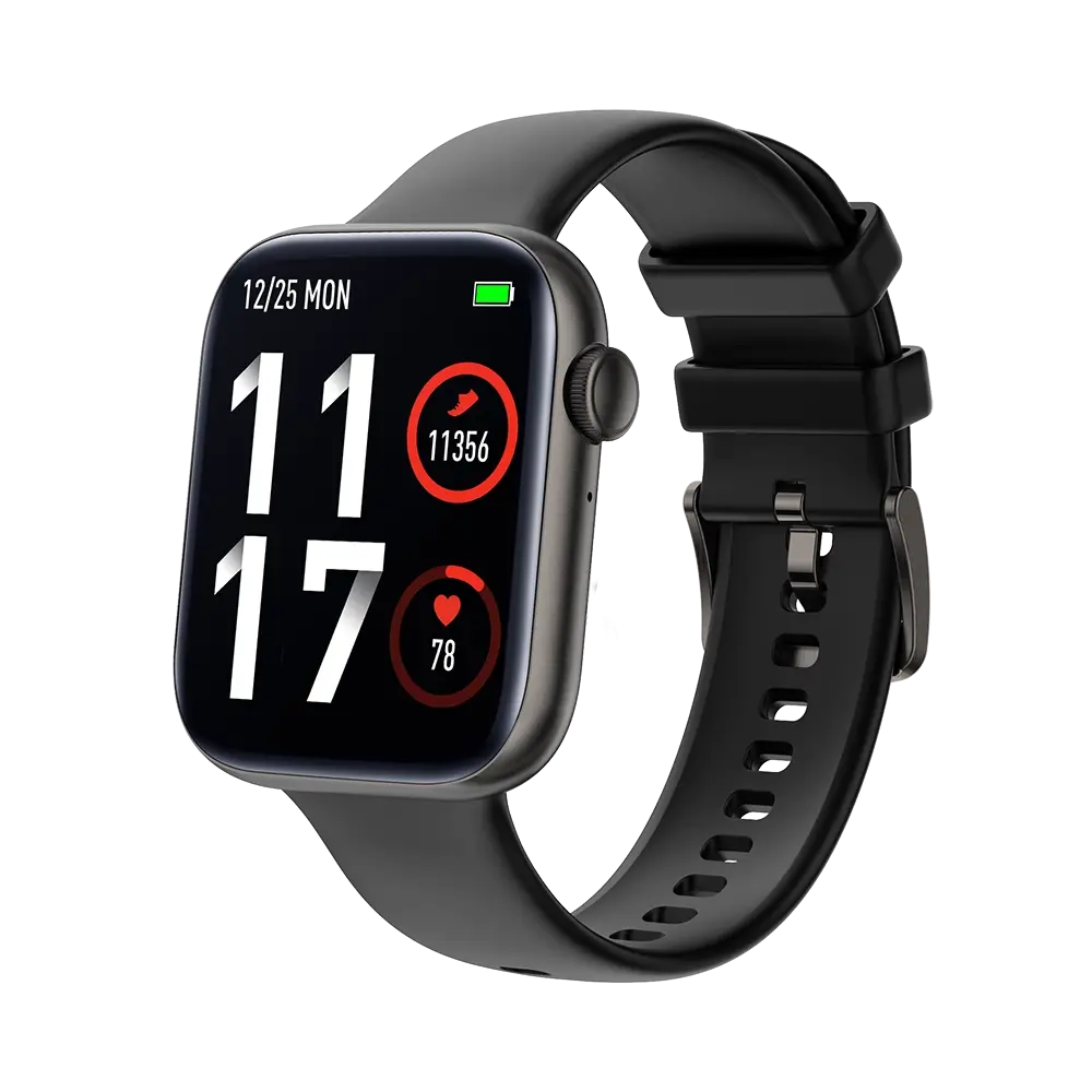 TEKDAY 656500 Smartwatch Black Silicone Strap