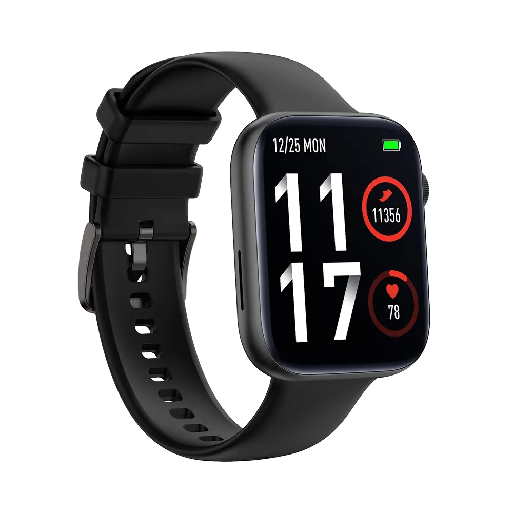 TEKDAY 656500 Smartwatch Black Silicone Strap