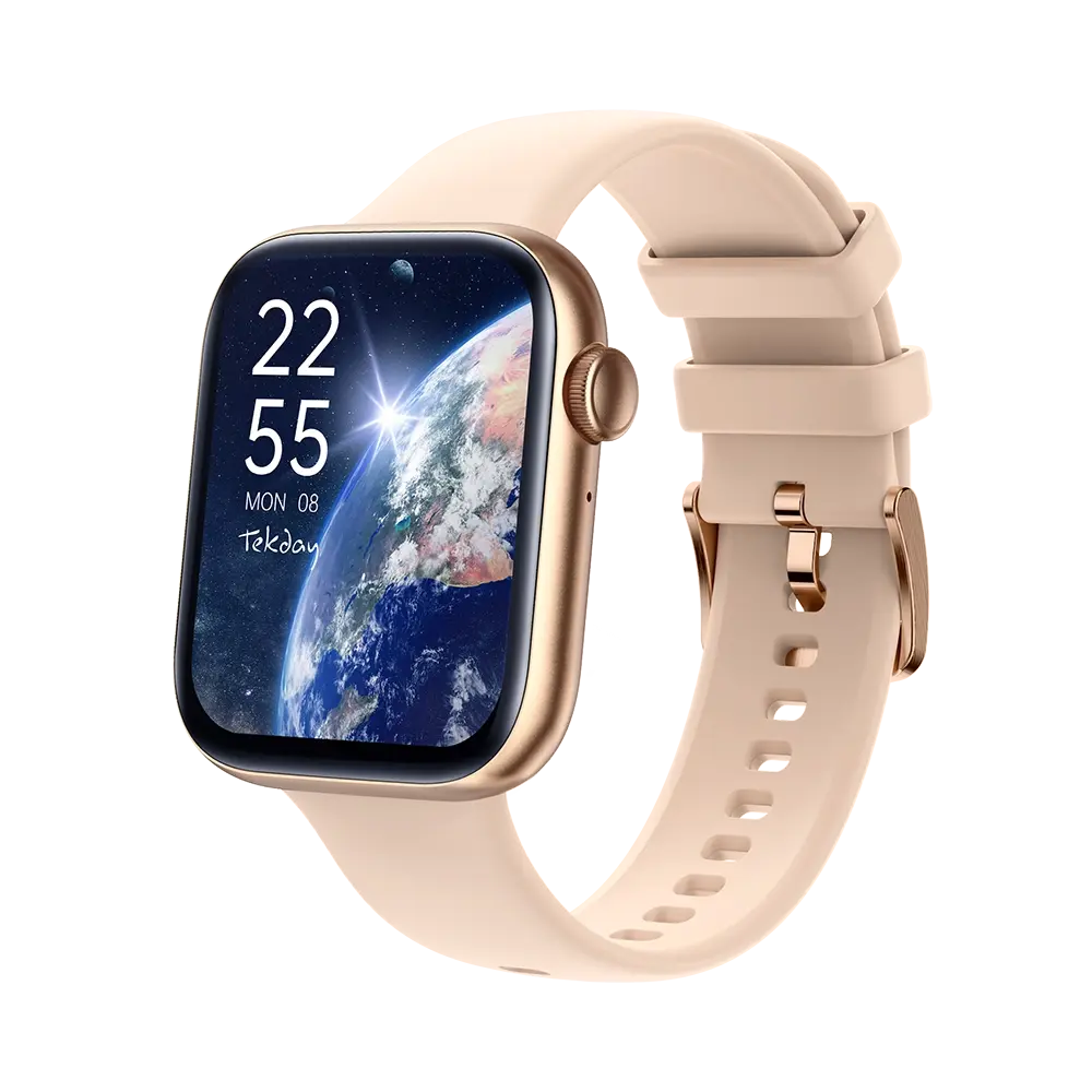 TEKDAY 656501 Smartwatch Pink Silicone Strap