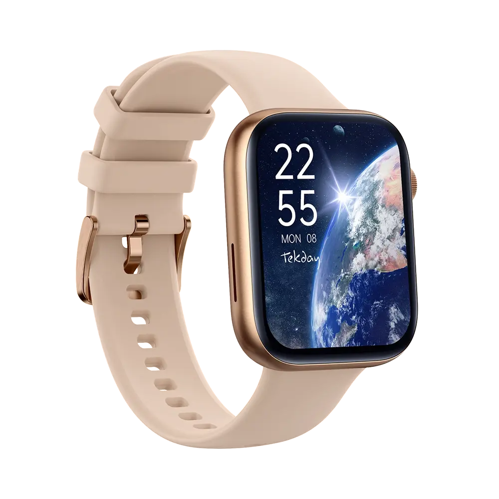 TEKDAY 656501 Smartwatch Pink Silicone Strap