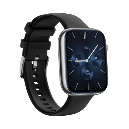 TEKDAY 656502 Smartwatch Black Silicone Strap