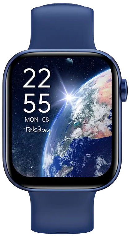 TEKDAY 656508 Smartwatch Blue Silicone Strap