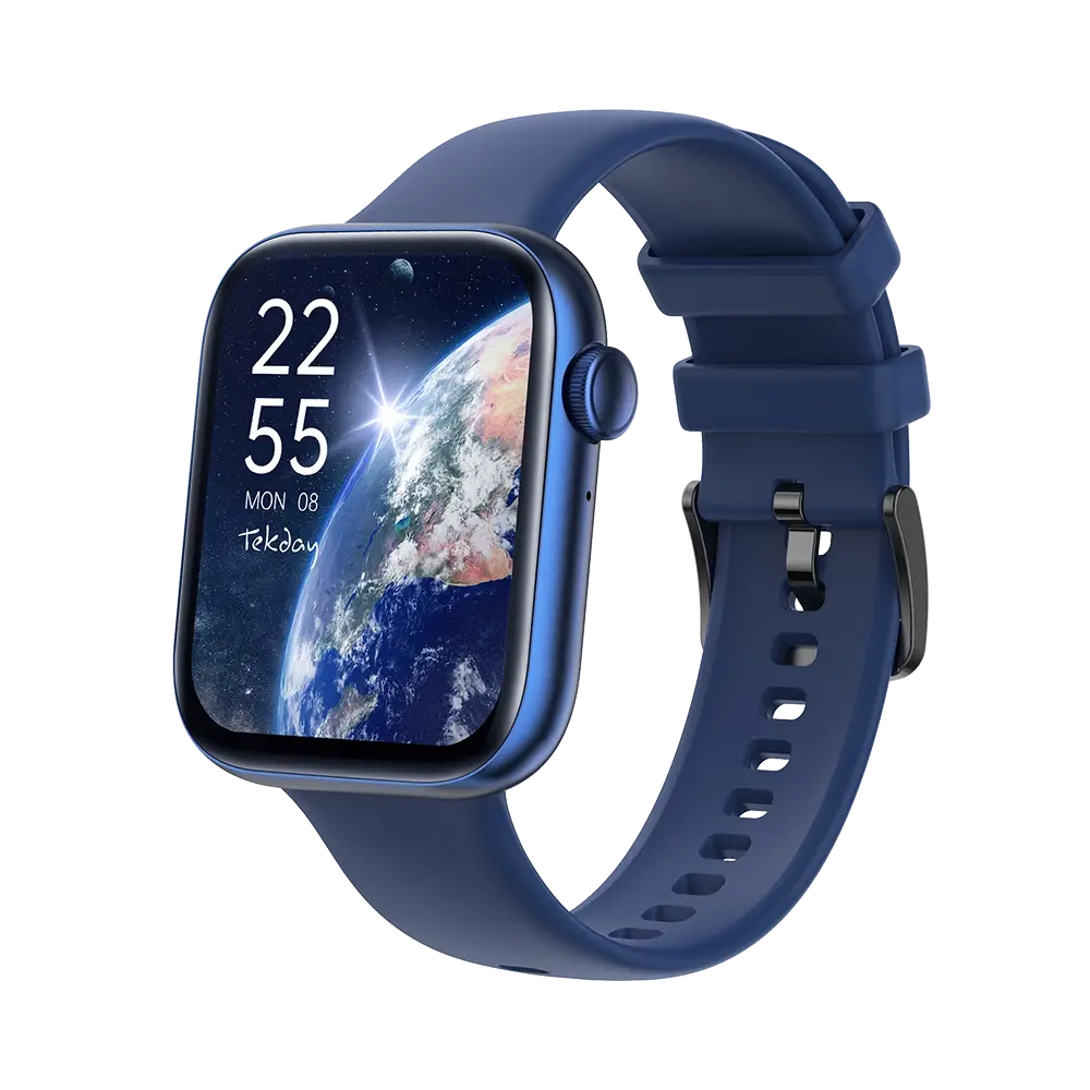 TEKDAY 656508 Smartwatch Blue Silicone Strap