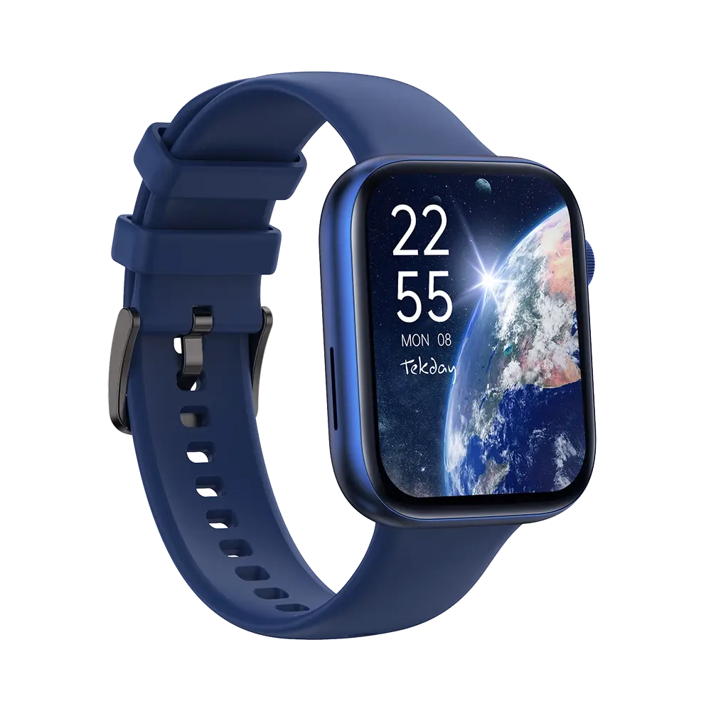 TEKDAY 656508 Smartwatch Blue Silicone Strap