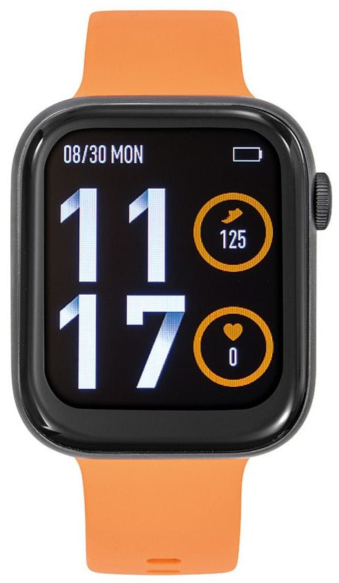TEKDAY 656511 Smartwatch Orange Silicone Strap