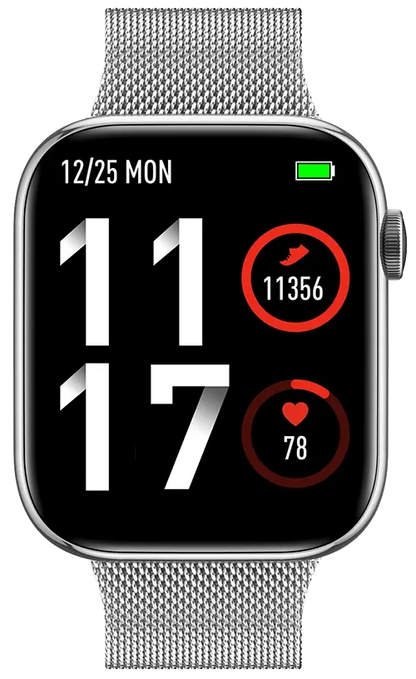 TEKDAY 656512 Smartwatch Silver Stainless Steel Bracelet