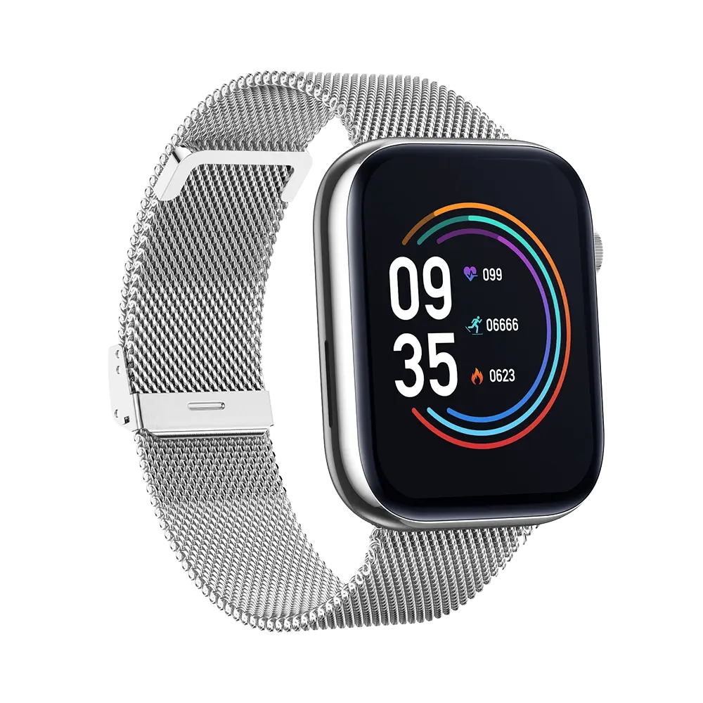 TEKDAY 656512 Smartwatch Silver Stainless Steel Bracelet