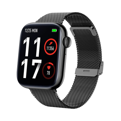 TEKDAY 656513 Smartwatch Black Stainless Steel Bracelet