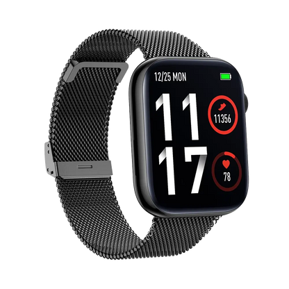 TEKDAY 656513 Smartwatch Black Stainless Steel Bracelet