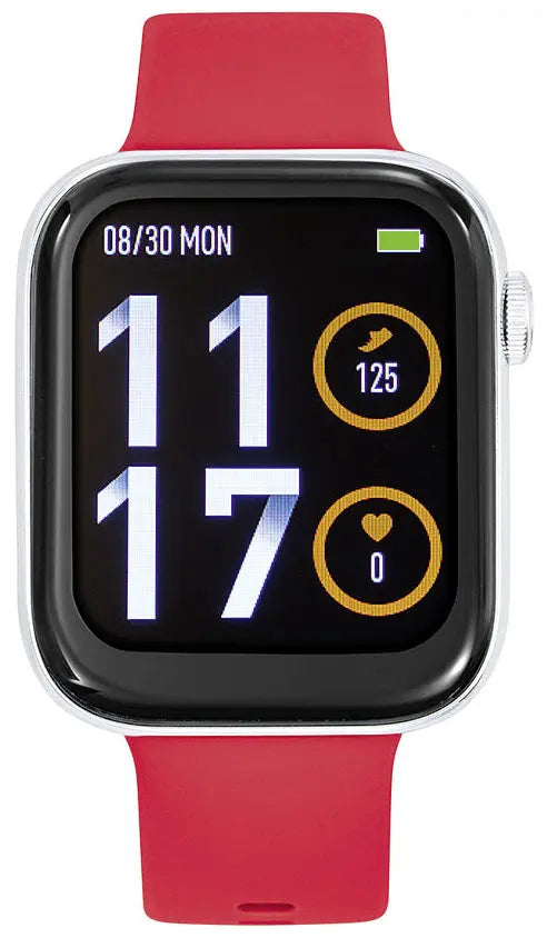 TEKDAY 656519 Smartwatch Red Silicon Strap