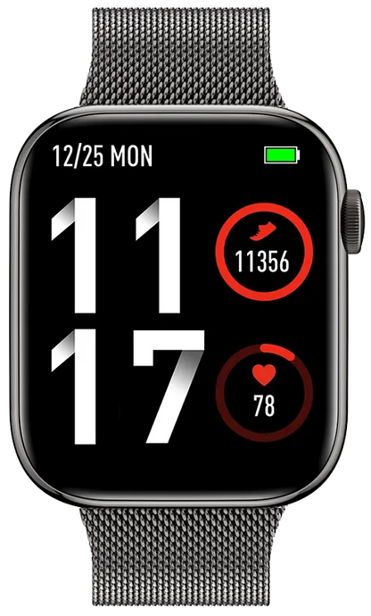 TEKDAY 656525 Smartwatch Grey Stainless Steel Bracelet Tekday