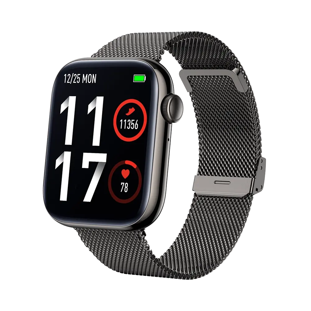 TEKDAY 656525 Smartwatch Grey Stainless Steel Bracelet Tekday