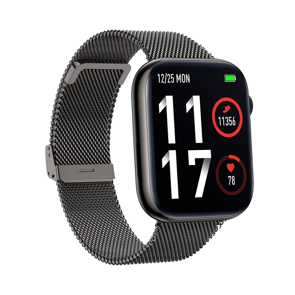 TEKDAY 656525 Smartwatch Grey Stainless Steel Bracelet Tekday