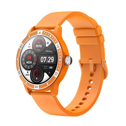 TEKDAY 656528 Smartwatch Orange Silicon Strap