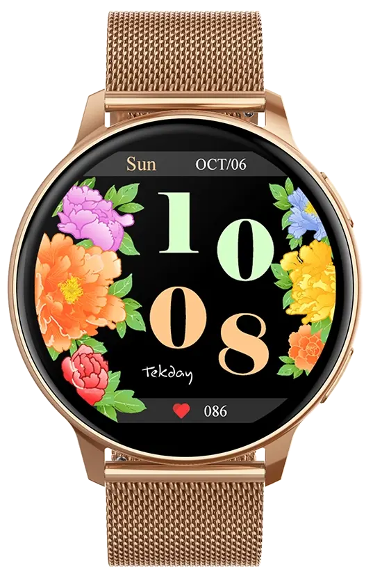 TEKDAY 656533 Smartwatch Rose Gold  Stainless Steel Bracelet