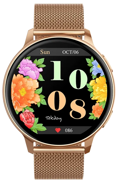 TEKDAY 656533 Smartwatch Rose Gold  Stainless Steel Bracelet