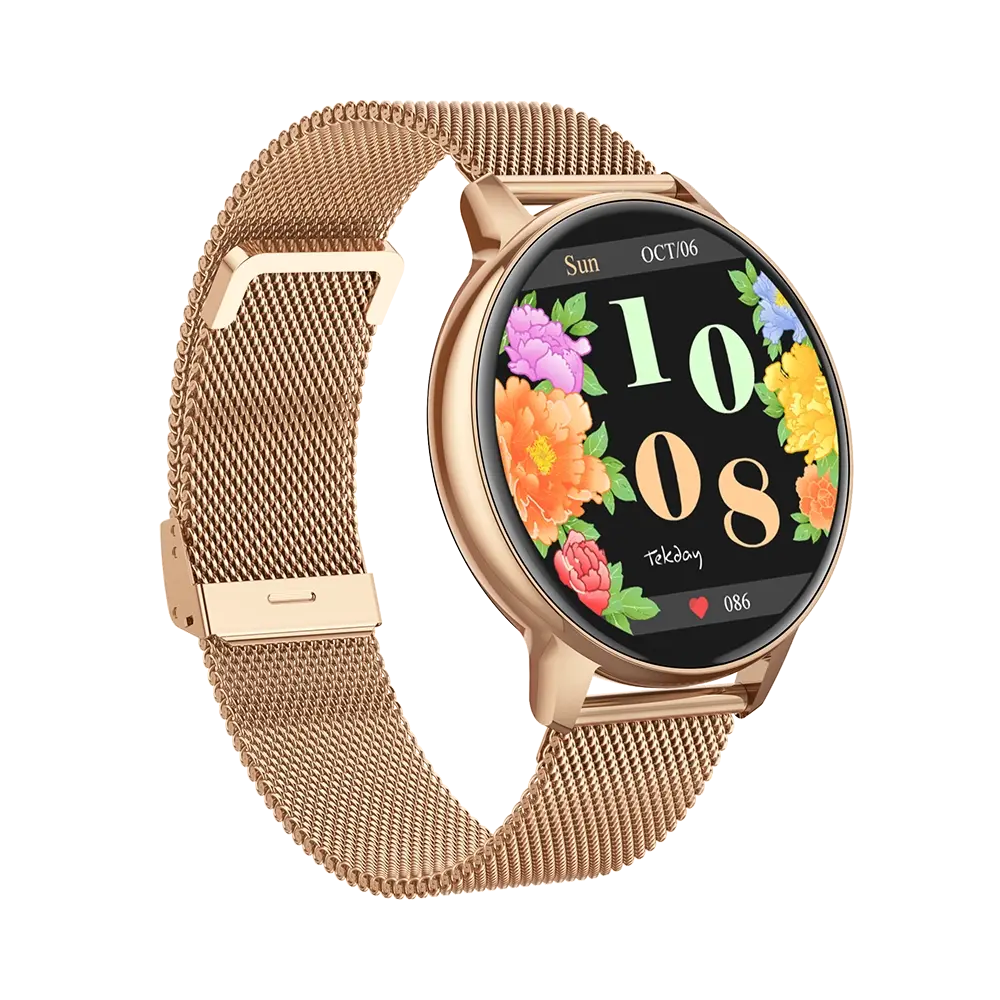 TEKDAY 656533 Smartwatch Rose Gold  Stainless Steel Bracelet