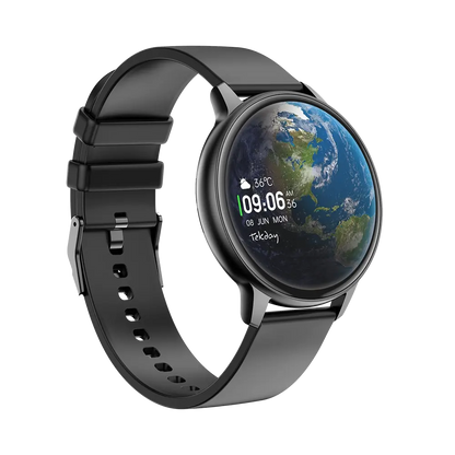TEKDAY 656534 Smartwatch Black Silicon Strap