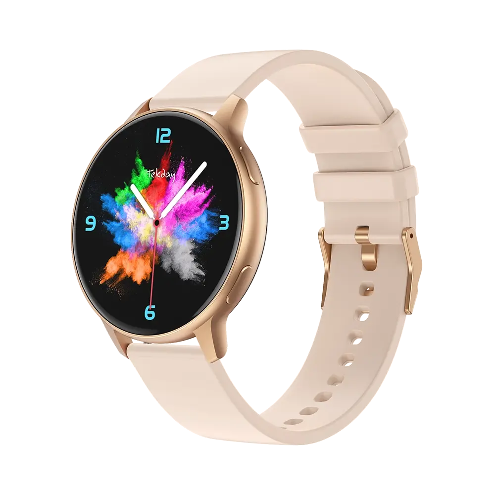 TEKDAY 656535 Smartwatch Beige Silicon Strap