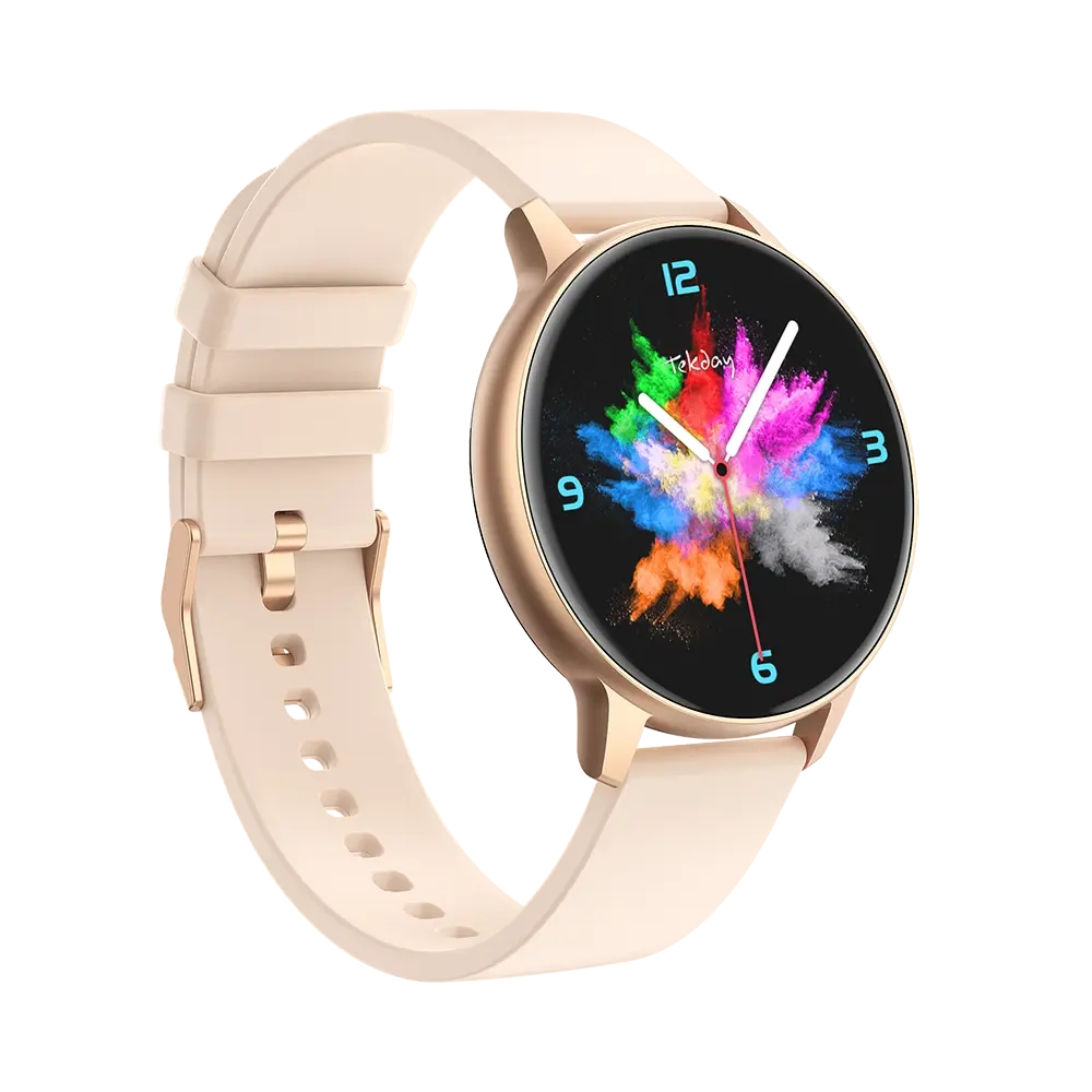 TEKDAY 656535 Smartwatch Beige Silicon Strap