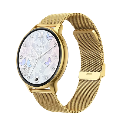 TEKDAY 656536 Smartwatch Gold Stainless Steel Bracelet