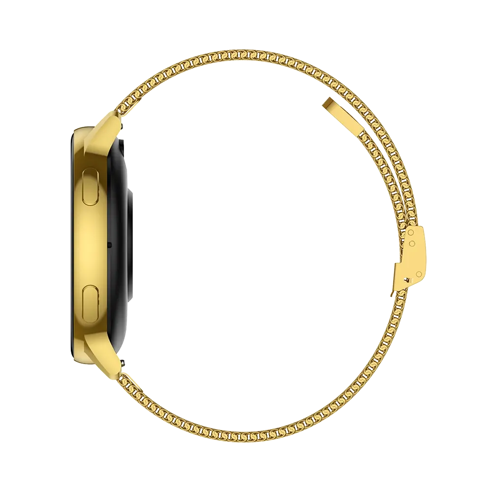 TEKDAY 656536 Smartwatch Gold Stainless Steel Bracelet