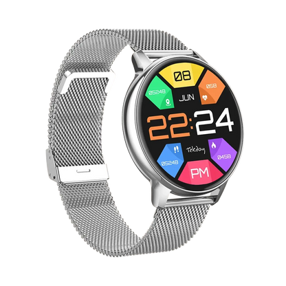 TEKDAY 656537 Smartwatch Silver Stainless Steel Bracelet